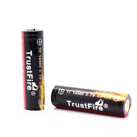 Аккумулятор 14500 TrustFire 900mAh Li-ion 3.7V с защитой