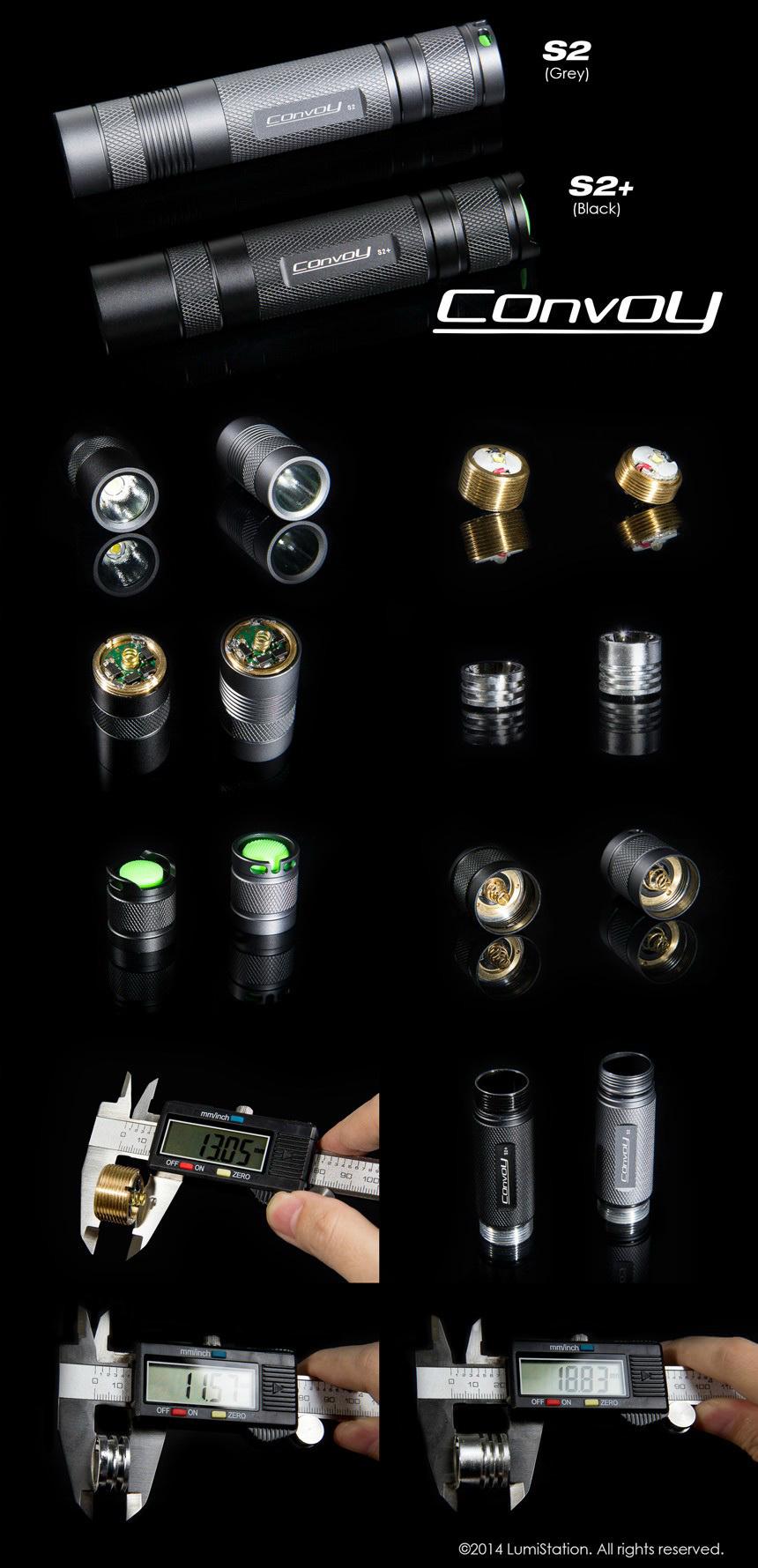 Фонарь Convoy S2+ Black купить Минск